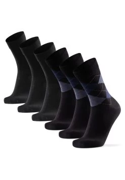 6 Pack Ultrasoft - Sokken - Multicolor Black Argyle Blue