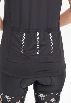 Endurance Mangrove Funktionelles Bike - Wielershirt - Zwart/Grijs -Endurance Winkel 1bd6b9615b374f929943b177f2667921