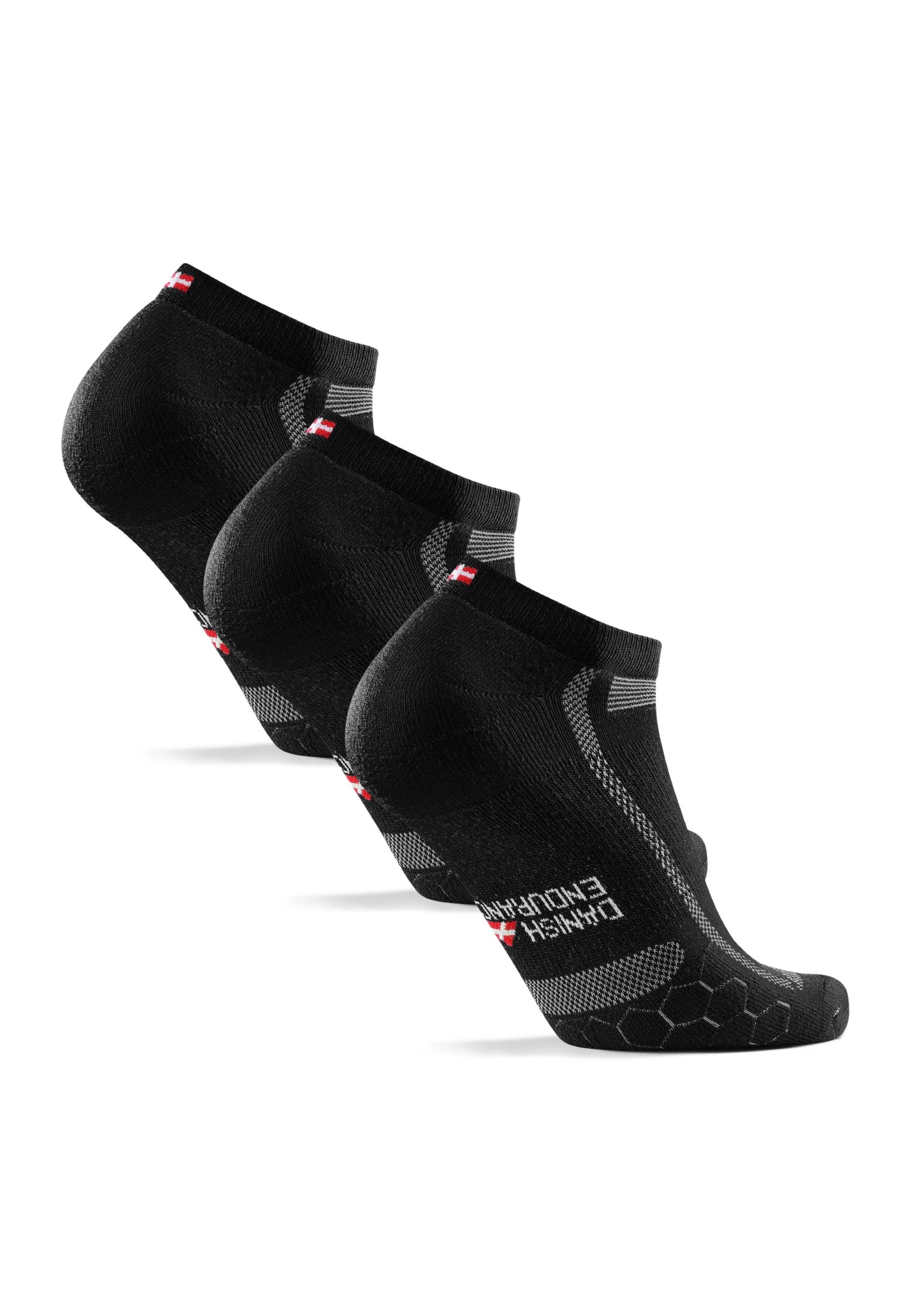 3 Pack - Sportsokken - Black Grey 2 3 Pack - Sportsokken - Black Grey - Afbeelding 2