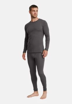 Merino Set - Hemd - Dark Grey