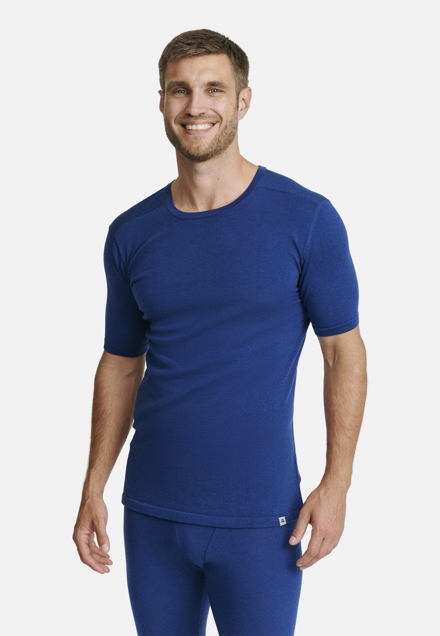 Merino - T-Shirt Basic - Navy 1 Merino - T-Shirt Basic - Navy