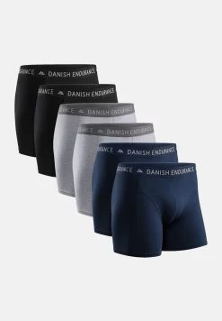 6 Pack Classic - Boxershort - Multicolor Black Grey Navy Blue -Endurance Winkel 86bb925d0c2f46379fa030f3f78b59de