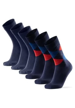 6 Pack Ultrasoft - Sokken - Multicolor Navy Argyle Red