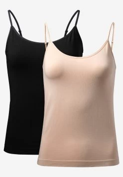 2-Pack Seamless - Top - Black/Nude Beige -Endurance Winkel a45a33e820604b8c8626e42a02cff3a7