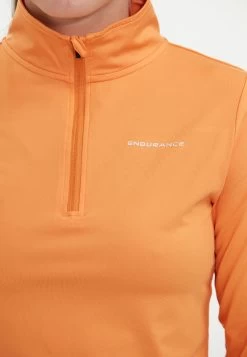 Endurance Midlayer Almati - Longsleeve - Tangerine -Endurance Winkel d509dcd623124ab58d052c75ed179b90