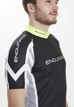 Endurance Radtrikot Parmer M Cycling - T-Shirt Print - Black -Endurance Winkel dcef032f15d14006bbbd8471ee6dbe60