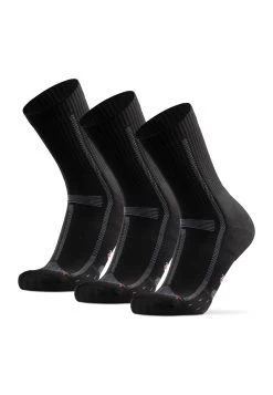 Long Distance Running Crew 3 Pack - Sportsokken - Black Grey